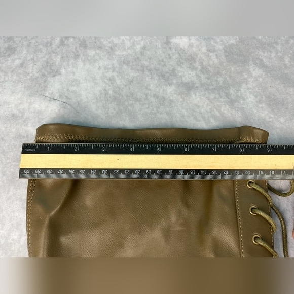 Shoedazzle‎ Balan lug boots olive green size 9.5E - Picture 12 of 14